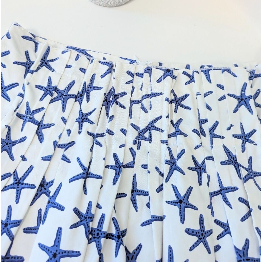 Kate Spade Starfish Broome Street Skirt White 6 Preppy Coastal Grandmother - Picture 7 of 8